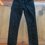 Miss Me  Lace ankle skinny black jeans Boho size 27 tribal pattern Photo 0