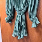 Baltic Born NEW Aubrey Off the Shoulder Pleated Mini Dress Green Large L NWT Photo 7
