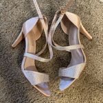 De Blossom Collection Hannah Satin Rhinestone Heel Nude Photo 1