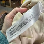 Anthropologie En Saison Women's Slim Fit Seamed Slit Hem Pants Beige Cream Large Photo 4