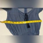 Bebe  cap Sleeve Lightweight denim Jumpsuit  Photo 6