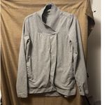 Lululemon  Belle Wrap Jacket Womens Size 6 Grey Long Sleeve Button Photo 0