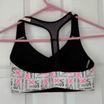 Victoria Sport Victorias Secret Sport White & Pink Logo Athletic Sports Bra Photo 1