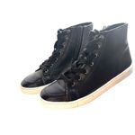 FRYE Sindy Moto Leather High Top Sneakers‎ W Box Black Sz 11 Photo 5