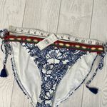 Loft  Beach Blue Luau Floral Paisley Bikini Bottoms Photo 2