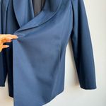 MM.LaFleur The Oliver Blazer Navy Blue Wool Open Front Blazer Size Small Career Photo 1