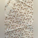 Madewell  Bandana Organic Cotton Square Scarf Cream Floral Boho Indie Hippie NWT Photo 3