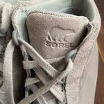 Sorel  Out N About Wedge Sneaker Gray Suede Photo 5