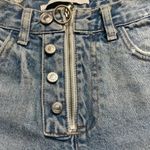 ZARA Womens Cutoff Denim Cheeky Summer Edgy Shorts Size 26 Photo 4