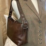 Coach Women’s C06D-1417 East West Legacy Shoulder Bag in Brown Natural Leather Photo 2