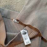 Abercrombie & Fitch  Beige Ribbed Knit medium nwt skirt top Set Photo 4