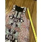 Lavender Brown  Sonna Sleeveless Silk key hole paisley Printed shift mini Dress S Photo 4