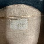 Ecru  light brown denim jacket with fray hem size XL minimalist normcore Photo 3