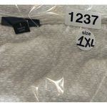 Torrid  Women 0X Blush‎ Dip-Dye Brushed Waffle Knit Tunic Pullover White Shirt Photo 11