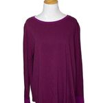 Terra & Sky Purple Burgundy Long Sleeve Stretch Soft Size 1X semi fitted Photo 7