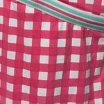Vineyard Vines Palm Beach Pink Gingham One Piece V Neck Resortwear Preppy SZ S Photo 4