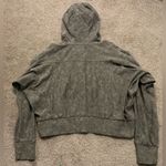 Athleta Women’s  Farallon Green Camo Crop Hoodie Size S Small Photo 2