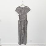 [XÍRENA] Haven Tile Geometric Print Cassi Jumpsuit Belt Flutter Sleeves Sz Large White Photo 2