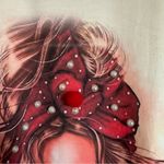 Handmade  T Shirts By Paty Custom Airbrushed Redhead Woman Graphic T Shirt Photo 7