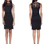 Tory Burch  Adriana Black Sleeveless Wool Silk Lace Dress Sheath Size XS Women's Photo 1
