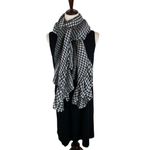 Ted Baker  London Penny Gingham Frill Ruffle Scarf black and white 40“ square Photo 4