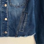 Bar III  distress seam-detail jean jacket, size S denim jacket Photo 11
