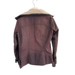 Barbour Women's Ordinance wax coated
Jacket in Brown shearling lining GUC Photo 2