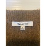 Madewell  Bowden Henley Sweater Coziest Yarn Womens L Brown Wide-Ribbed Wool Cozy Photo 7