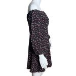 Lovers + Friends Dress Women Small Black Red Hearts Mini Off Shoulder Party Date Photo 1