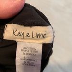 Key & Lime Black Faux Corset Tie Mini Dress Size S Photo 6
