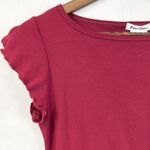 Paris Blues Y2K Baby Tee Large Red Lettuce Hem Coquette Indie Girly Soft Girl  Photo 1