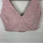 Victoria's Secret Victoria’s Secret Baby Pink Ribbed Cut Out Back Sports Bra Size S Photo 3