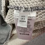 Pilcro Funnel Neck Cut Off Pullover Womens Small Gray Terry Boxy Casual Pullover Photo 7