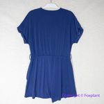 New! 1.STATE Women's Cuffed Sleeve Romper Blue,‎ size L Blue Size L Photo 6