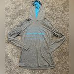 Burn‎ Boot Camp Gray Lightweight Hooded Long Sleeve Small Photo 1