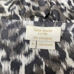 $295 KATE SPADE Vintage 'Lynette' Leopard Print Silk Ruffled Blouse Shirt Top 8 Photo 3