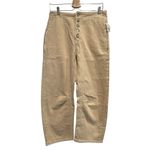 Free People  We The Free Osaka Mid Rise‎ Barrel Womens Size 28 NWT Latte Cream Photo 5
