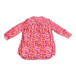 Amanda Uprichard Everyday Top in Rosato Print Pink Orange Spring Blouse Size L Photo 3
