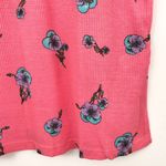 Woman Within New  Floral Print Thermal Short Sleeve Tee Pink Multi Size 14/16 Photo 3