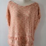White House | Black Market WHBM cora marled fringe sweater size xl. Photo 0