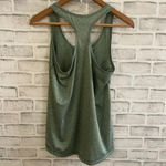 icyzone Women’s green heathered racerback tank top Medium Photo 2