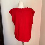 Carolina Colours Holiday Christmas Tartan Ribbon Bow Vest Sweater Vest Vintage Red Size M Photo 2