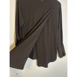 Cuyana  Pima Cotton Modal Black Long Sleeve Button Down Shirt Size Medium Photo 9