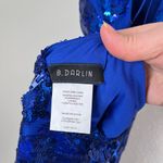 B. Darlin Womens Royal Blue Sequin Sleeveless Formal Mini Dress Size 15/16 Photo 9