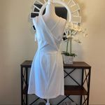 Betsey Johnson Ivory Cutout Back Scuba Crepe Dress Photo 6