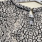 Anne Klein  long sleeved black and white animal print wome's blouse XL‎ Photo 4