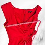 Nanette Lepore  Red Glass Wrap Faux Wrap Dress Size 4 Photo 6