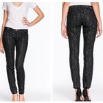 Current/Elliott The Ankle skinny black brocade SZ 26 Photo 3