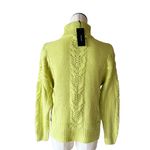 VERO MODA NWT   Cable Knit  Mock Neck Turtleneck Sweater  Lime Green Small Photo 5