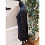 Womens Shirt Dress Size M Black Graphic Print Long Sleeve Loose Pockets Pullover Size M Photo 11